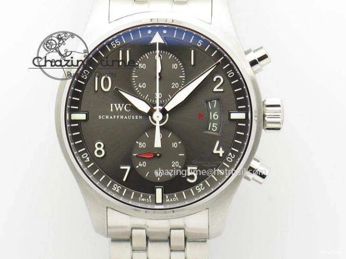 MIROTIME 0820 Durable Big Pilot 5019 Ceramic Case Black Dial Green Markers Asian 23J 7396